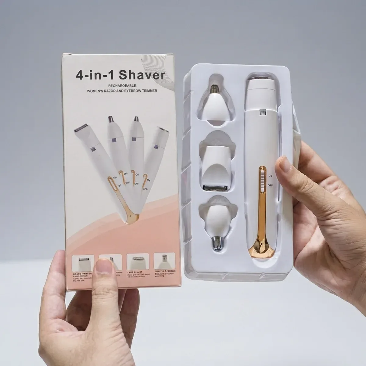 4 in 1 rechargeable hair remover kit for ladies – photo 2