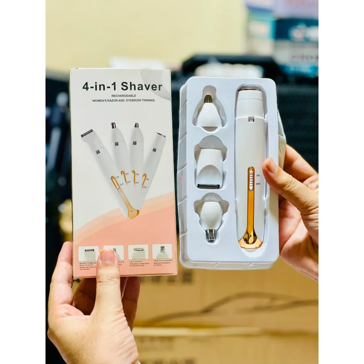 4 in 1 rechargeable hair remover kit for ladies – photo 4