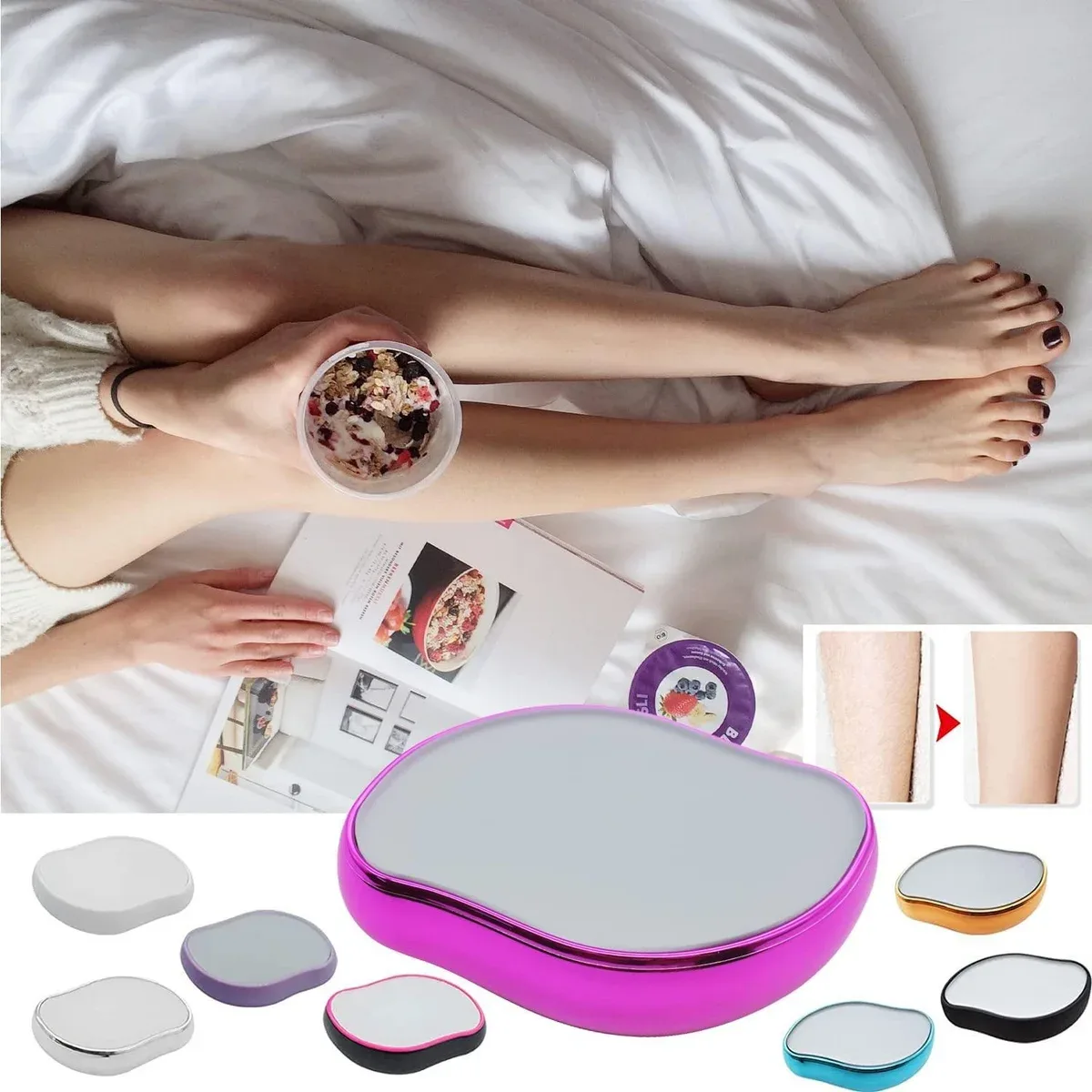Crystal hair eraser reusable painless hair remover – photo 3