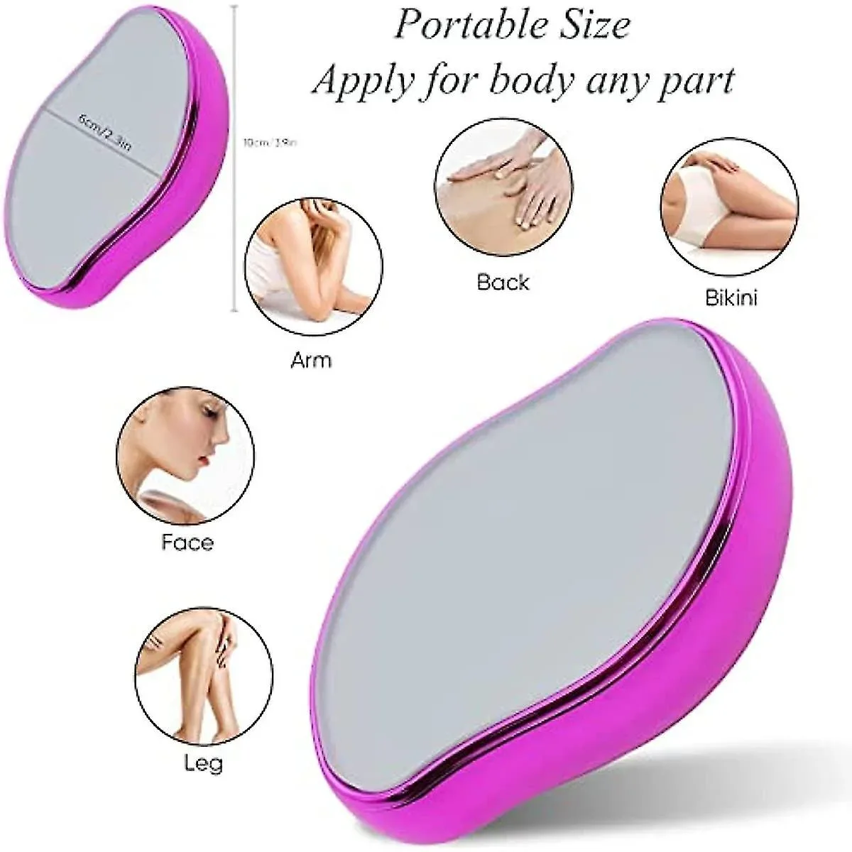 Crystal hair eraser reusable painless hair remover