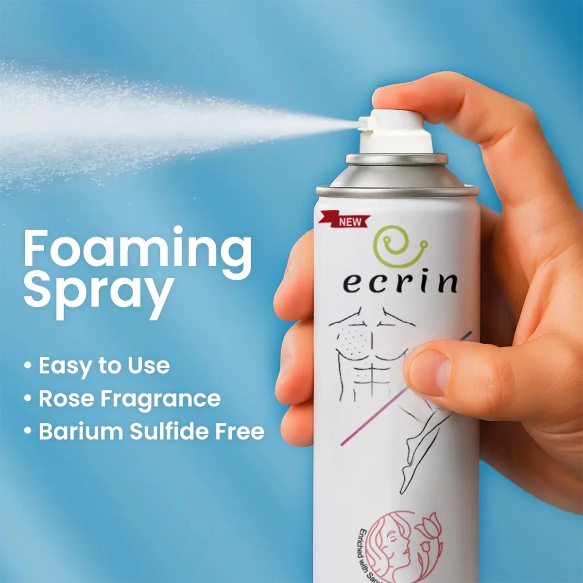 Ecrin hair removal foaming spray 200 ml – photo 3