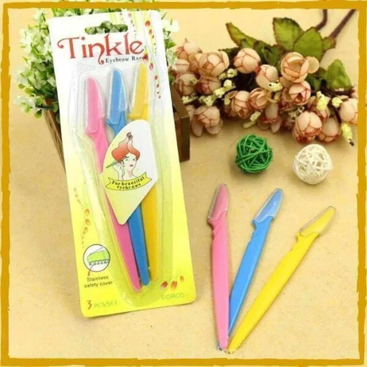 Tinkle eyebrow and facial razors for women pack of 3 – photo 2