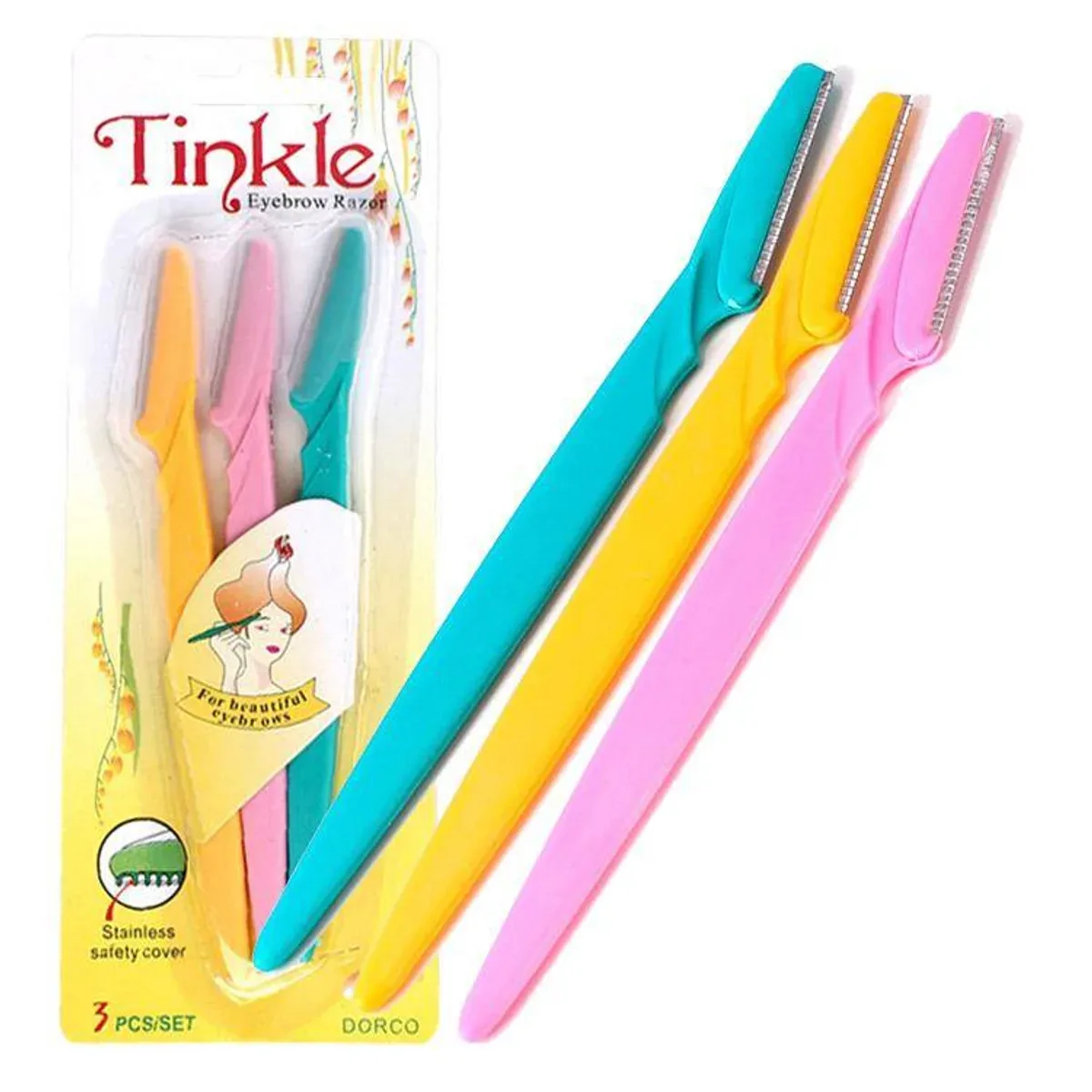 Tinkle eyebrow and facial razors for women pack of 3 – photo 4