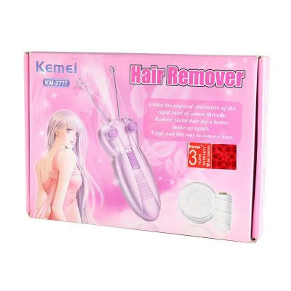 Kemei KM-2777 electric facial cotton thread epilator – photo 5