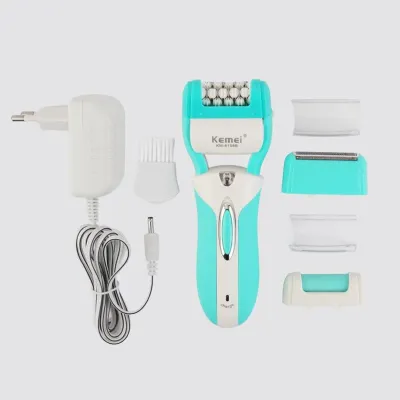 Kemei KM-6198B 3-in-1 Epilator, Shaver & Callus Remover