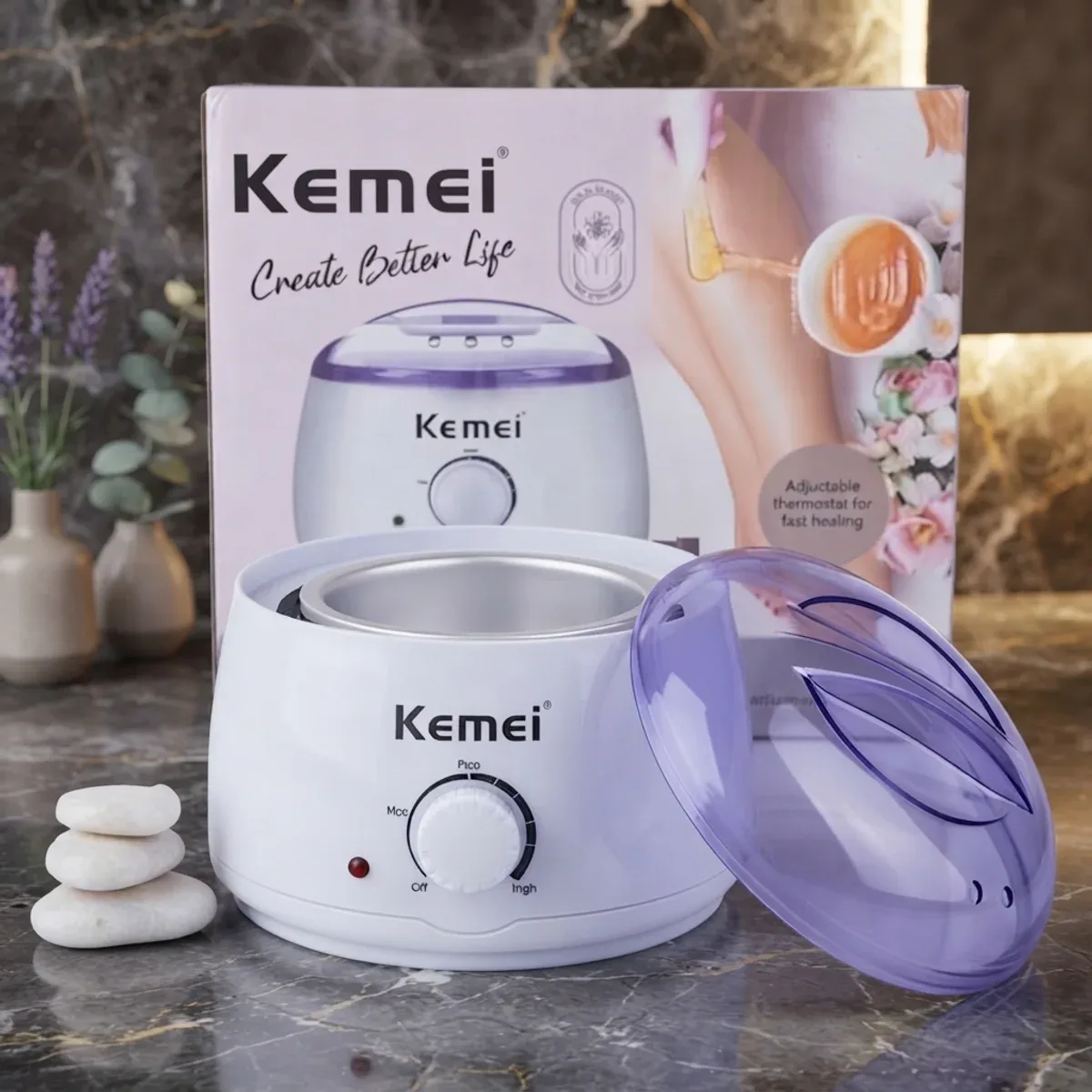 Kemei Salon Pro wax heater pot warmer – photo 4