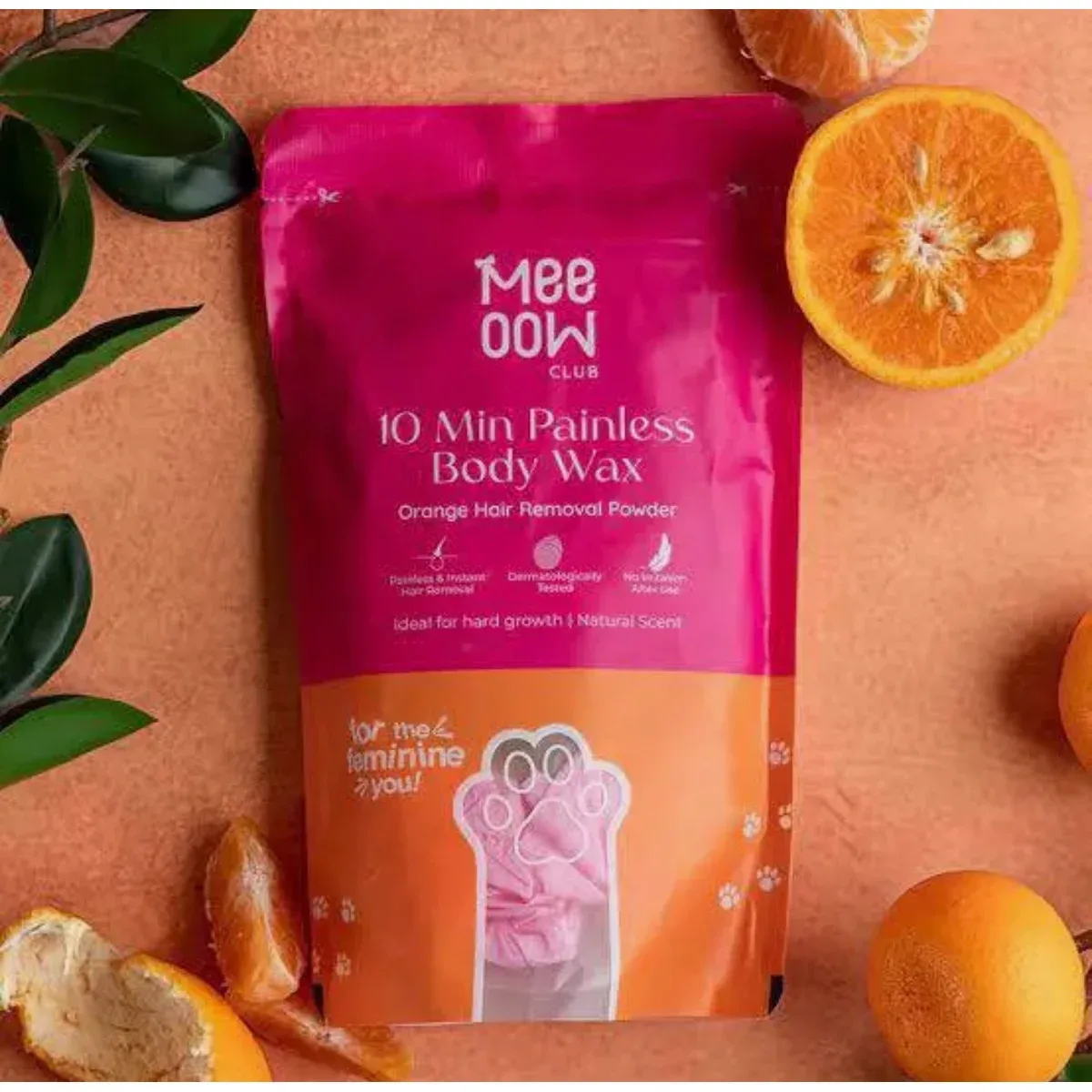 Meeoow Club 10 minute painless body wax powder orange 100 g – photo 2