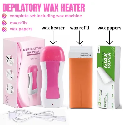Roll-On Wax Heater Kit – Heater, Wax Cartridge & Strips