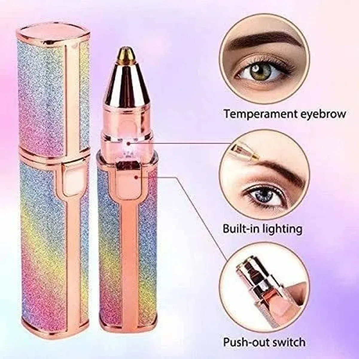 2 in 1 facial hair remover and eyebrow trimmer for women – photo 3